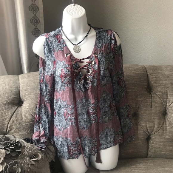 Line + Dot Nordstrom’s Blouse Top Woman’s Small - Picture 2 of 8
